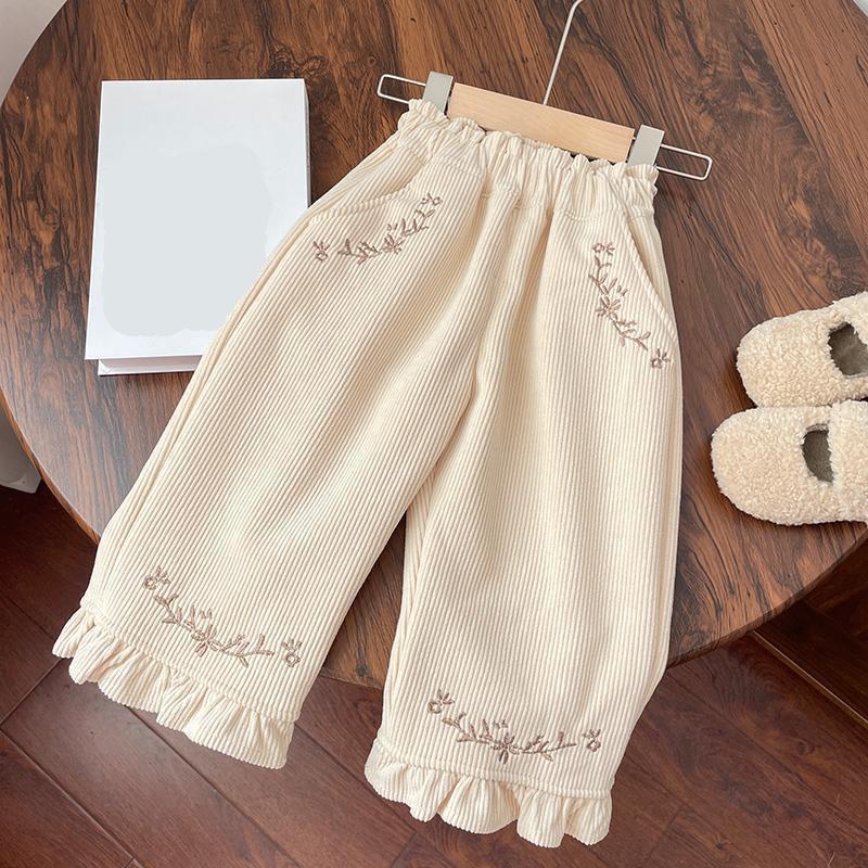 Kinderhosen Kinderbekleidung Mädchenhosen Samt Herbst Winter Koreanische Baby Warme Bund Streifen