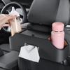 Car Seat Back Organizer With Cup Holder,Tissue Box, And Cell Phone Holders Car Headrest Rear Seat Multifunctional Storage Box
