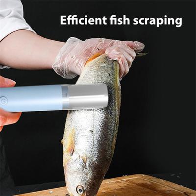 Electric Fish Scaler Remover Cordless Fish Scale Cleaner Rechargeable Waterproof Fish Scaler with Large Capacity Battery Stainless Steel Fish