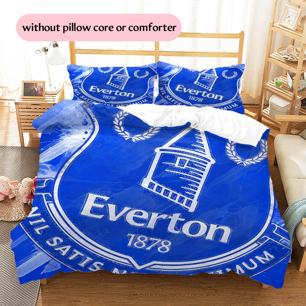 Set Copripiumino Trapuntato con Fantasia Everton Decorazione per la Casa Regalo (1 * copripiumino + 2 * federe senza imbottitura)