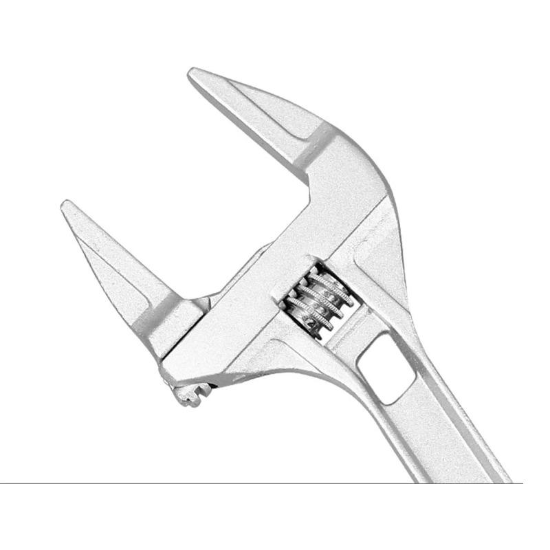 Adjustable Aluminum Alloy Bathroom Wrench - Multi-Functional Universal Tool for Pipe Nut Lightweight Durable Spanner