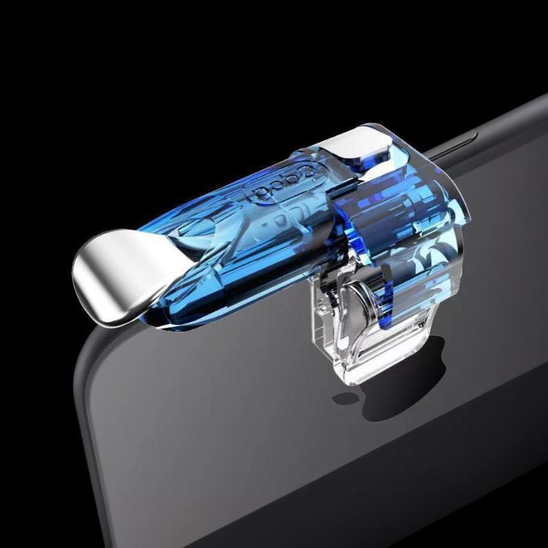 K03 Mobile Phone Game Trigger Controller 4 Fingers Pubg Gamepad Joystick Aim Shooting L1 R1 Alloy Key Button For Phone