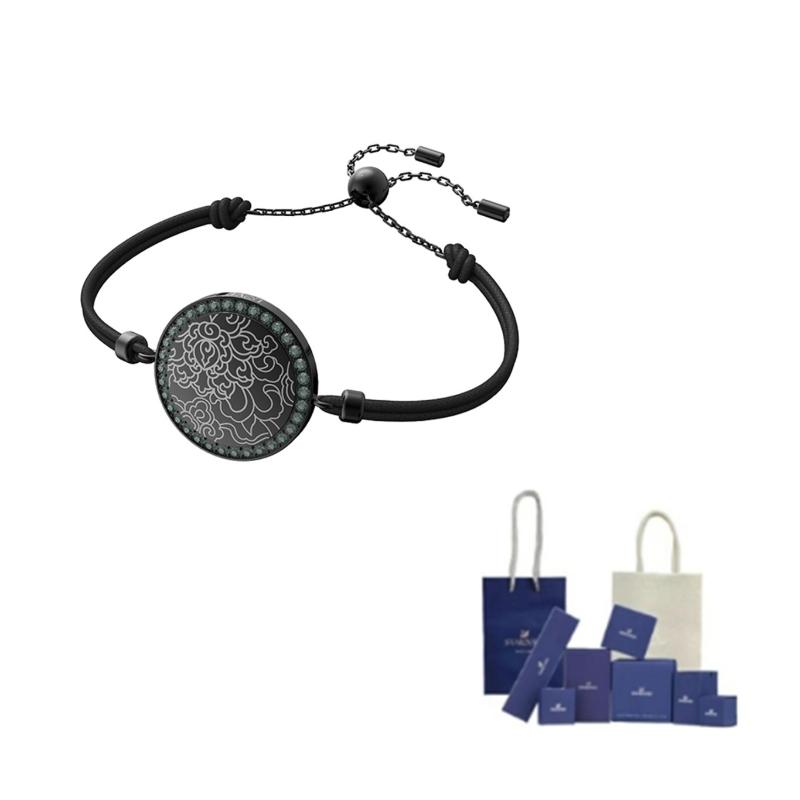 Swarovski Metal Bracelets Unisex Red/Black Branded gift bag