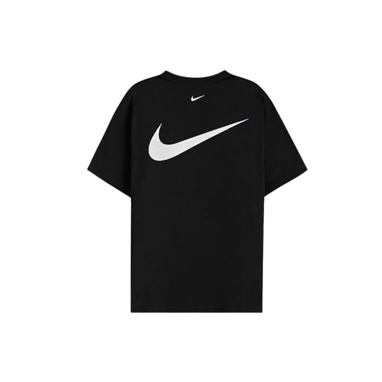 Nike Sportswear Swoosh Logo Crew Neck Short Sleeve T-Shirt Men Tops Black DH0030-010