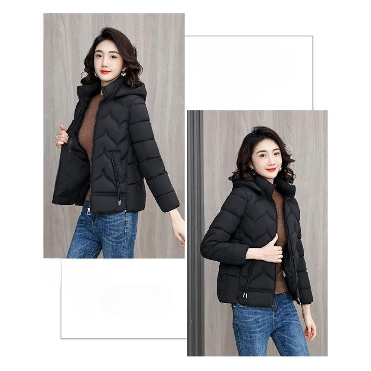 Stilvoller kurzer Winter-Daunenbaumwollmantel für Damen, bequem und warm, perfekt für die Herbst- und Wintersaison