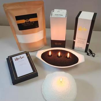 Sand Wax Pearled Candle Customer Logo Plant Based Candles Wax Sand for Wedding Decoration