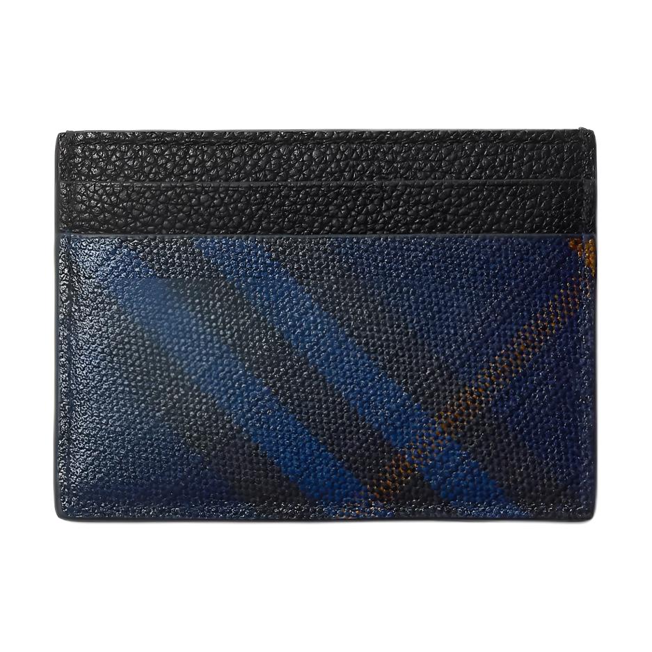 Burberry Check Card Holder Men Accessories Midnight-Blue P81111281 Box Included