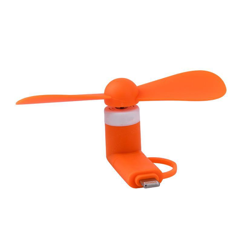 Universal 2-in-1 Portable USB Mini Fan for Apple & Android Devices