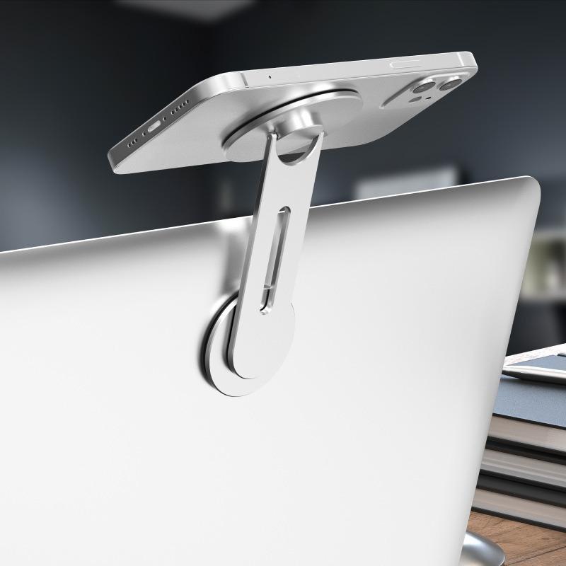 180 Rotation Swivels Magnetic Slim Phone Holder Self Adhesive for Laptop Car Suspension Screen For Magsafe iPhone 16 15 14 13 12