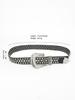 2025 Versatile Rhinestone Leather Belt with Sequin Decor for Men and Women