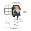 Resin Handicraft Piano Iron Window Hanging Tree Decoration Courtyard Trunks Statue