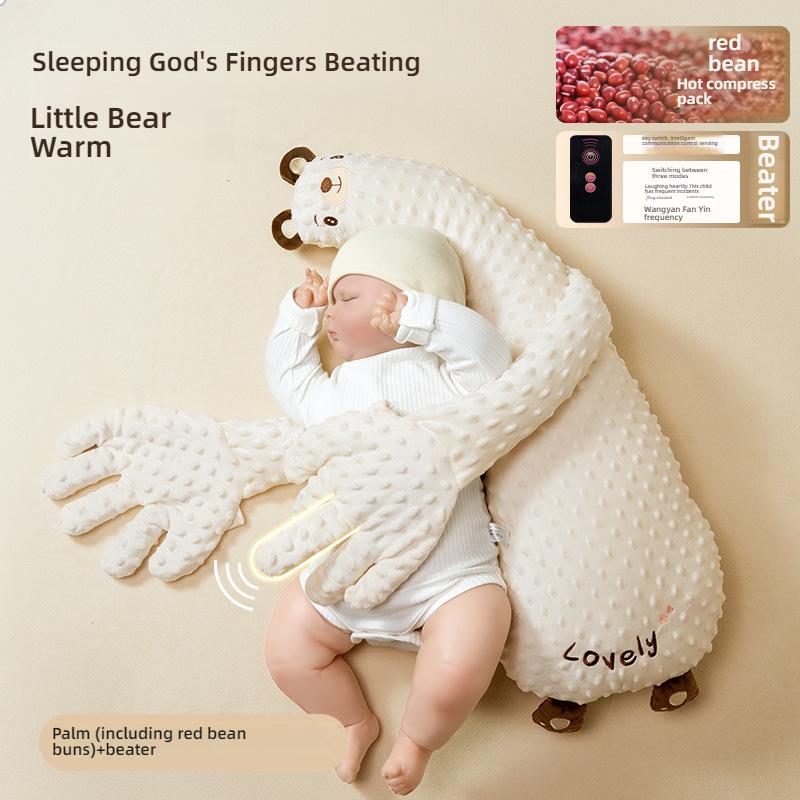 

Успокаивающая ладонь для младенца, объятия, сон, похлопывание, комфортный артефакт, подушка-плюш для успокоения младенца от испуга, похлопывание по попе Sleeping Hugging Bear