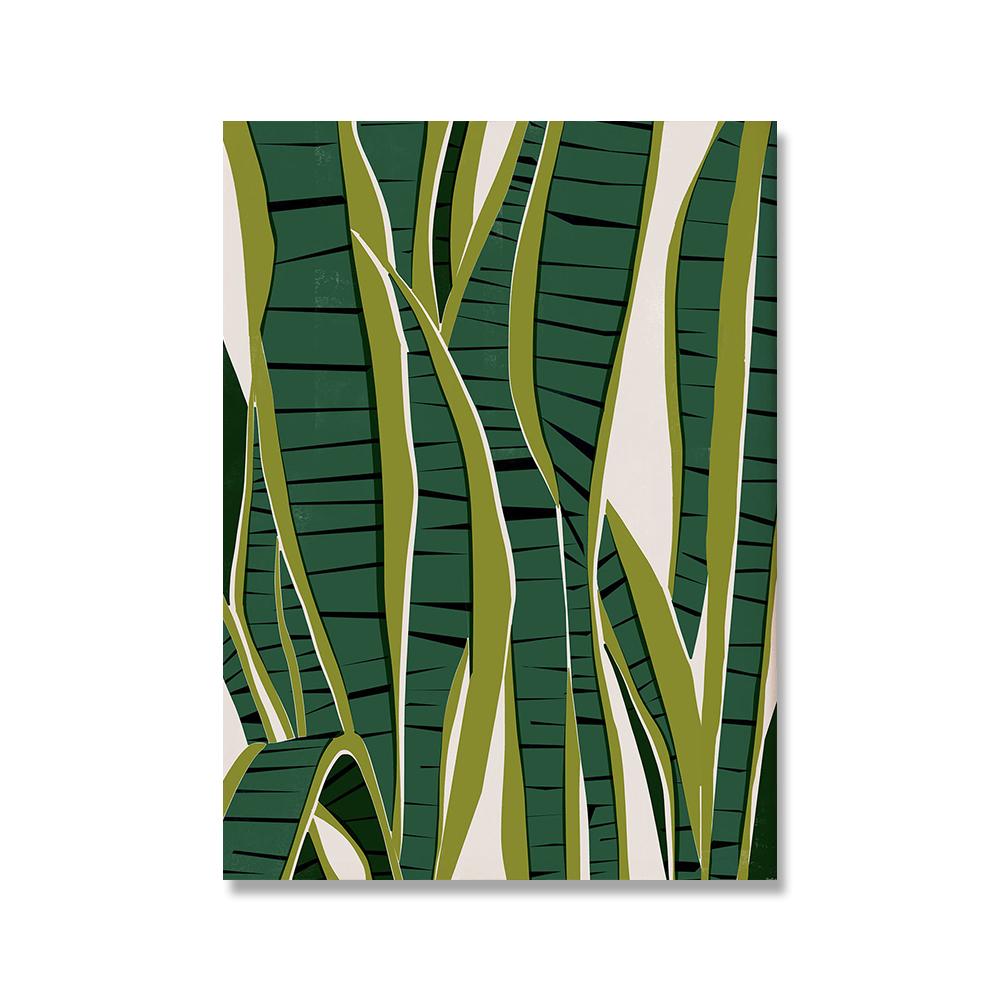 Boho Pflanzen Leinwand Poster Blatt Palme Botanische Kunstdrucke Minimalistisches Gemälde Nordischer Stil Bilder Moderne Wohnzimmerdekoration Ohne Rahmen