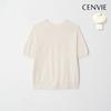 Senbi Round Neck Short Sleeve Knit Bloom  Aircompo 