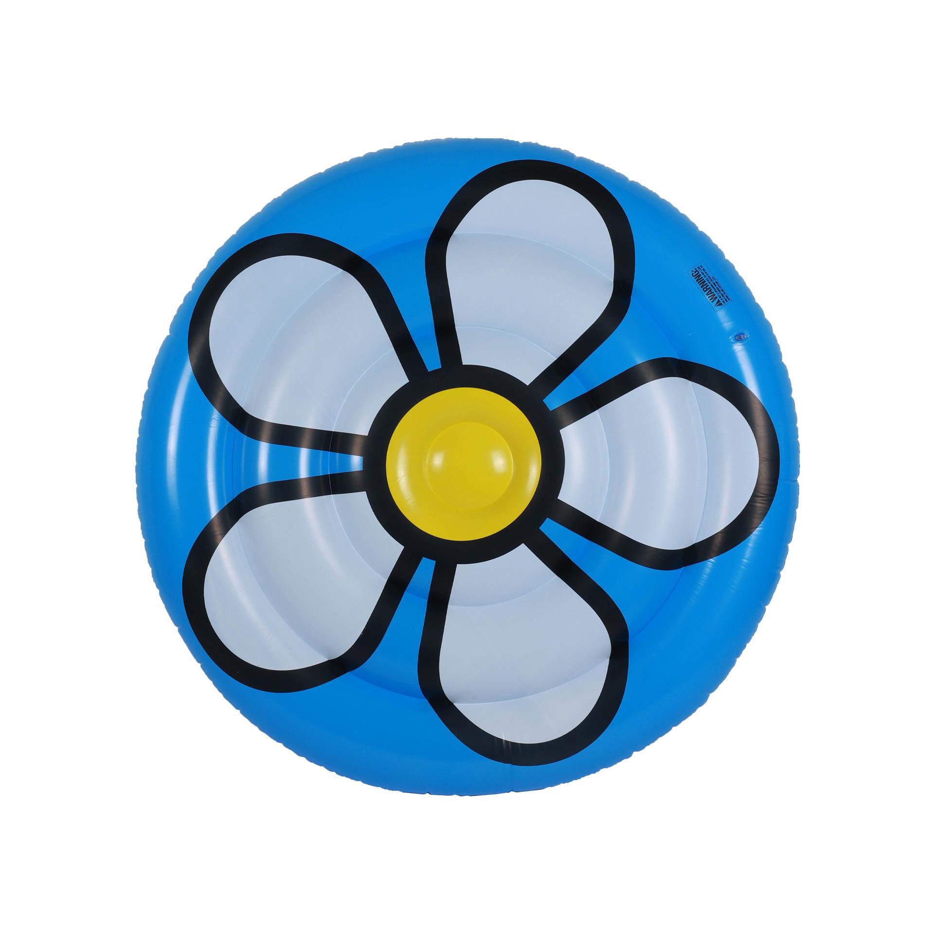Inflatable Round Flower Pool Lounger - Adult Water Leisure Mattress Diameter 140cm