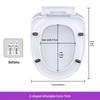 Universal Soft-Close Thickened V-Shaped Toilet Seat