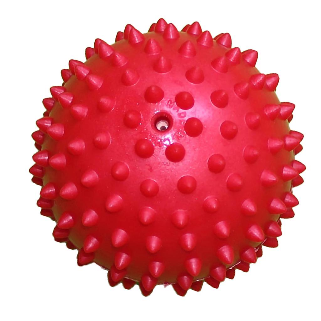 7.5cm PVC Spiky Hard Massage Ball Trigger Point Sport Hand Foot Pain Fasciitis RelieverRed