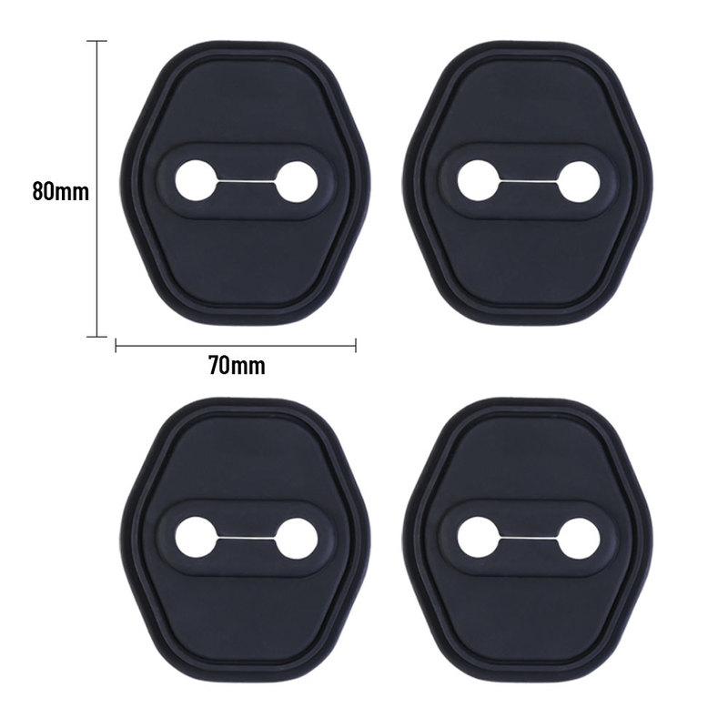 For BYD SEAL -2025 Silicone Car Door Lock Buckle Protection Cover Elastic Anti-Collision Shock Absorbing Pad Cushion