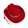 Trendy Cow Embellished Cowboy Hats For Youth Soft Multiple Color Size Photo Props