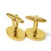 Used Dunhill Cuffs Metal Gold Gold Plating