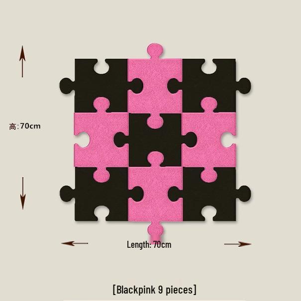 3D Felt Puzzle Wall Decor & Message Board