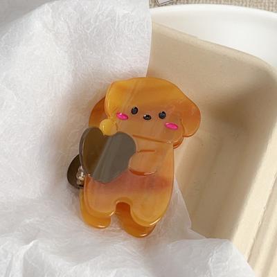 Personalized Acetic Acid Acetate Cat Hair Claw Rabbit Y2k Cartoon Hair Clip Hair Accessories Puppy Shark Clip Female