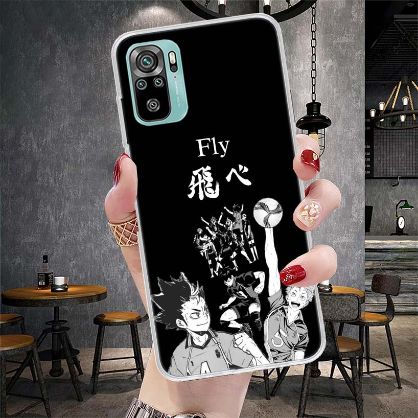 Haikyuu Oya Volleyball Anime Soft Phone Case For Xiaomi Redmi Note 15 14 14S 13 12 Pro Plus 12S 11 11S 11E 10 10S 11T 5G Fundas