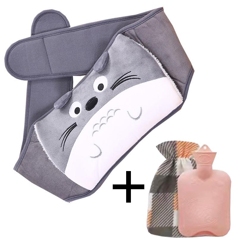 Set Protector Călduros Talie și Abdomen – Sticlă cu Apă Fierbinte Piese Three-Piece Încălzitor de Iarnă