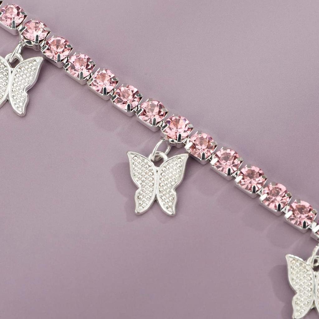 Exquisite Workmanship Butterfly Pendant Necklace Long Time Service Guaranteed Butterfly Choker Chain