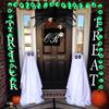 Decoratiuni de Halloween Snur de lumini globul ocular Dispozitiv de decor pentru acasă - Funcționează cu baterie cu 8 moduri Lumini verzi strălucitoare pentru petrecerea de Halloween