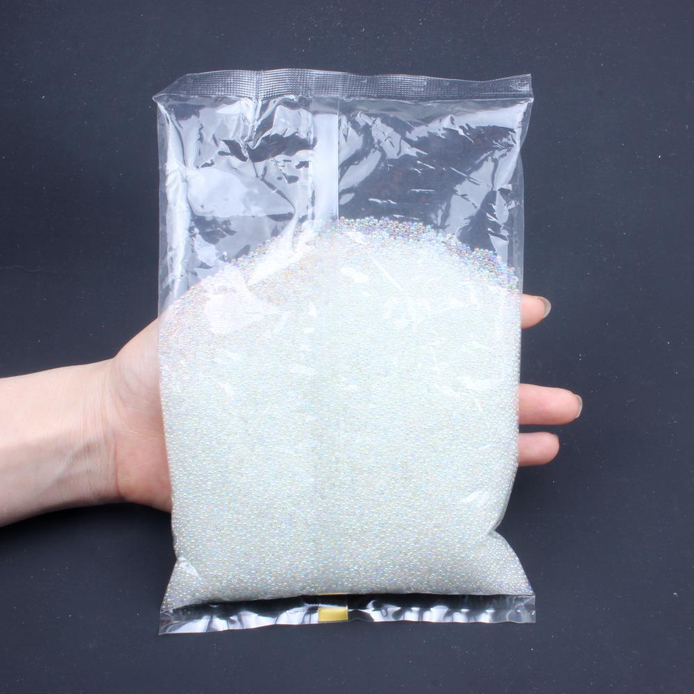 

Прозорі райдужні скляні намистини-бульбашки для нейл-арту - Намистини-ікринки піксі без отвору