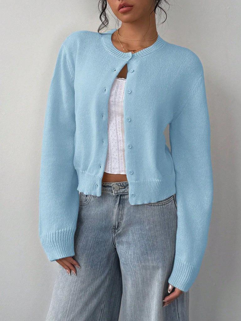 Women's Long Sleeve Knit Cardigan Sweater - Soft, Slimming, and Loose Fit for Autumn/Winter 2025