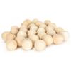 30Pcs Round Beads Wooden Perforated Ball Spacer Jewelry Decoration Making Accessories 40mm