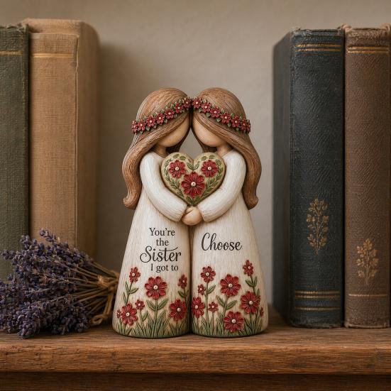 Statuie Frăție, Surori Pentru Totdeauna Sculptură din Rășină Făcută Manual cu 2, 3, 4 Figurine de Surori, Cadouri de Prietenie pentru Femei