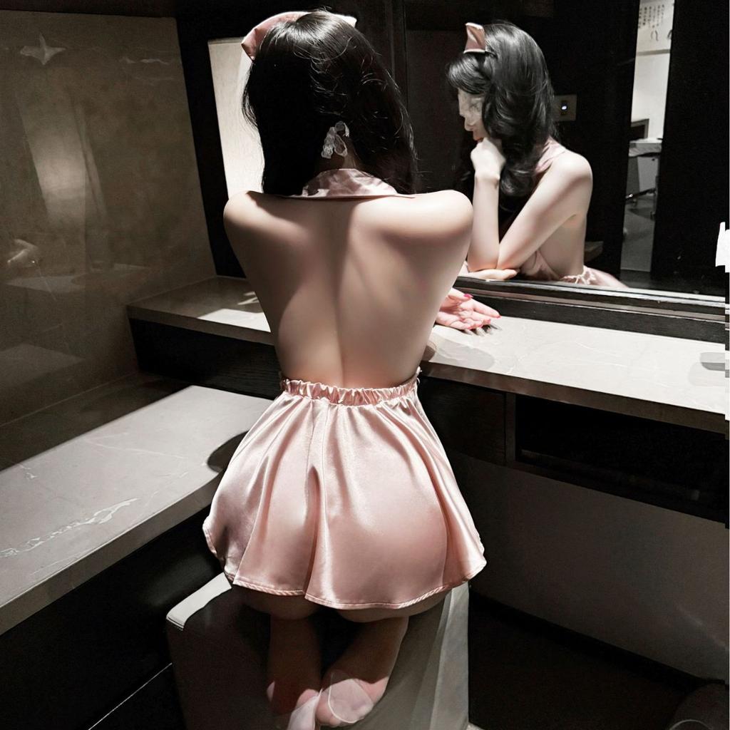 Sexy Lingerie Sexy Nurse Cosplay Naked Back Uniform Seduction Pure Desire Free Pajama Suit