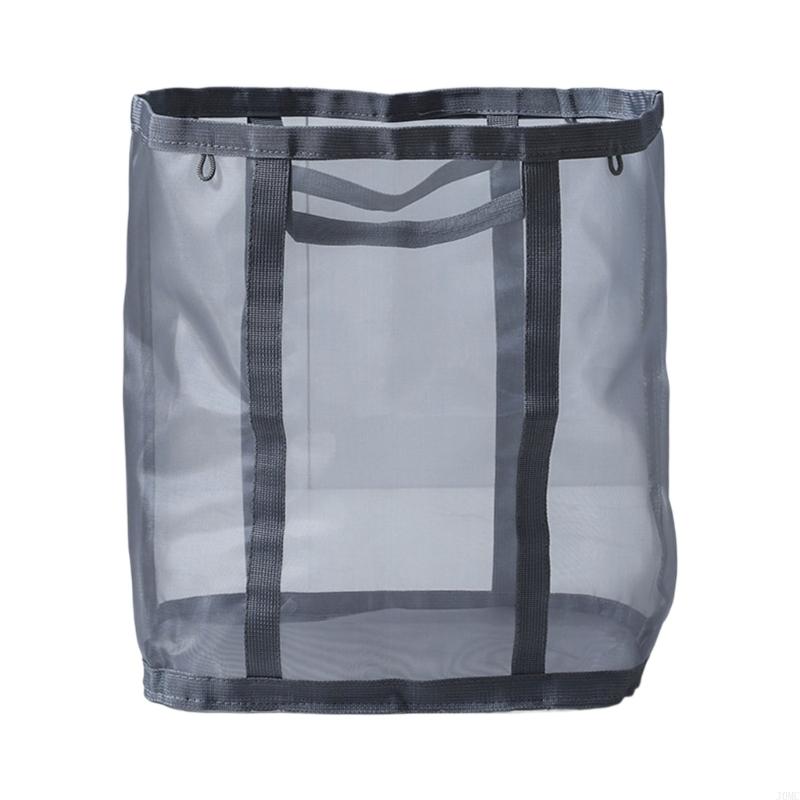 Portable Laundry Basket with Handle Breathable Nylon Storage For Travel Camping J0MC