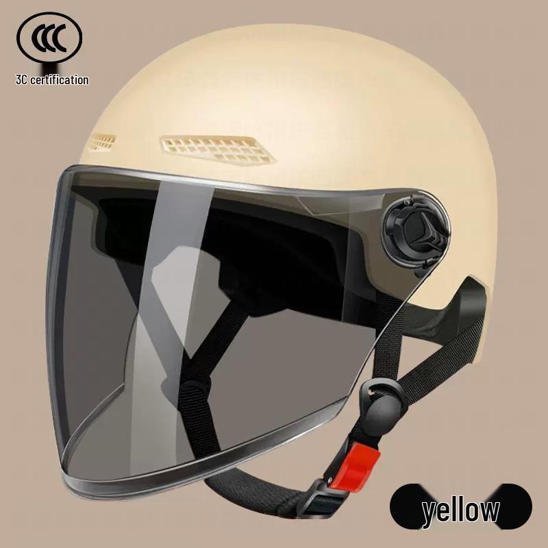 Universal 3C Certified Electric Bicycle Helmet with Sun Visor for Adults & Children - All-Season Safety Helmet for Men, Women & Scooter Riders