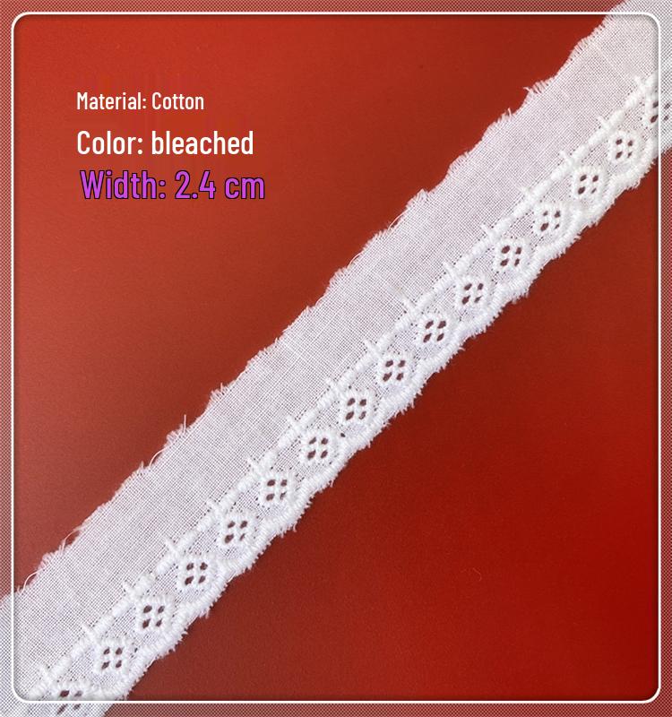 Cotton Lace Trim for DIY Crafts and Home Decor