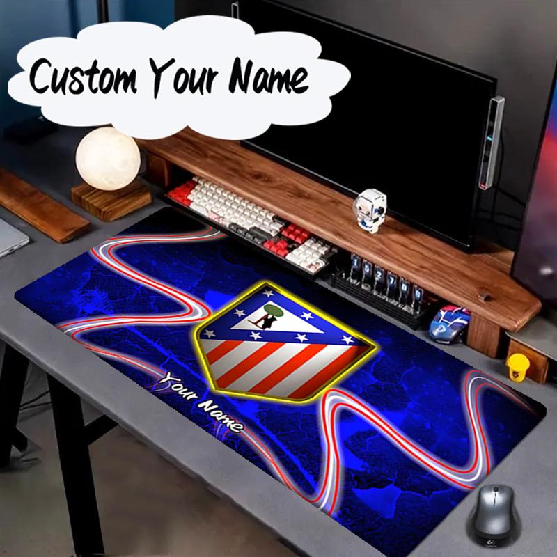 Custom Name Mouse pad Atletico Madrid Crest Mouse pad, Gaming Mouse Pad, keyboard pad, Desk Decor for computer notebook Fan Birthday Gift
