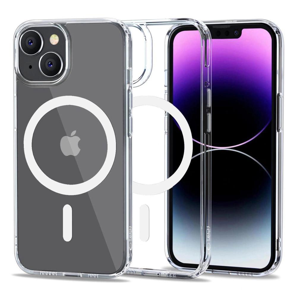 Capa Tech-Protect Flexair Hybrid Magsafe para iPhone 14 - Transparente