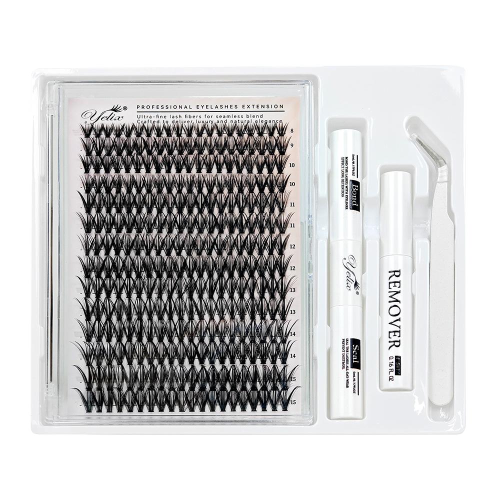False Eyelash Book Glue Large Capacity Mixed Single Cluster Segmented 30D40D50D Hair