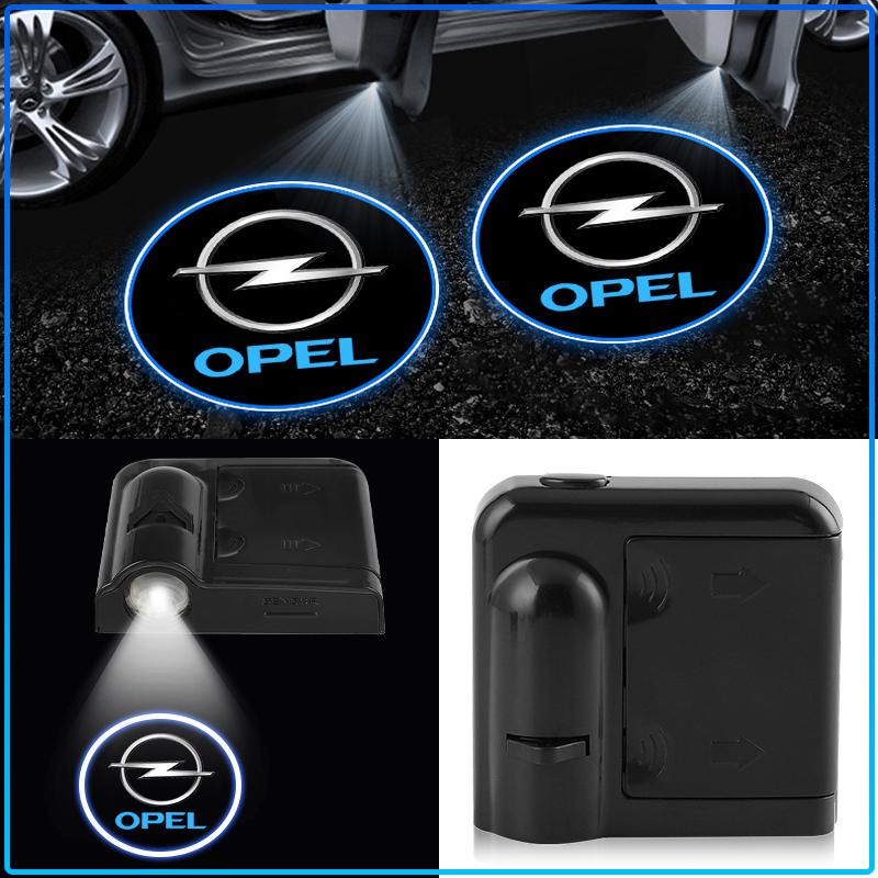 LED Car Door Welcome Lights Laser Projector Wireless Car HD Courtesy Lamp For Opel Astra H G Corsa Insignia Astra Antara Meriva Zafira Interior