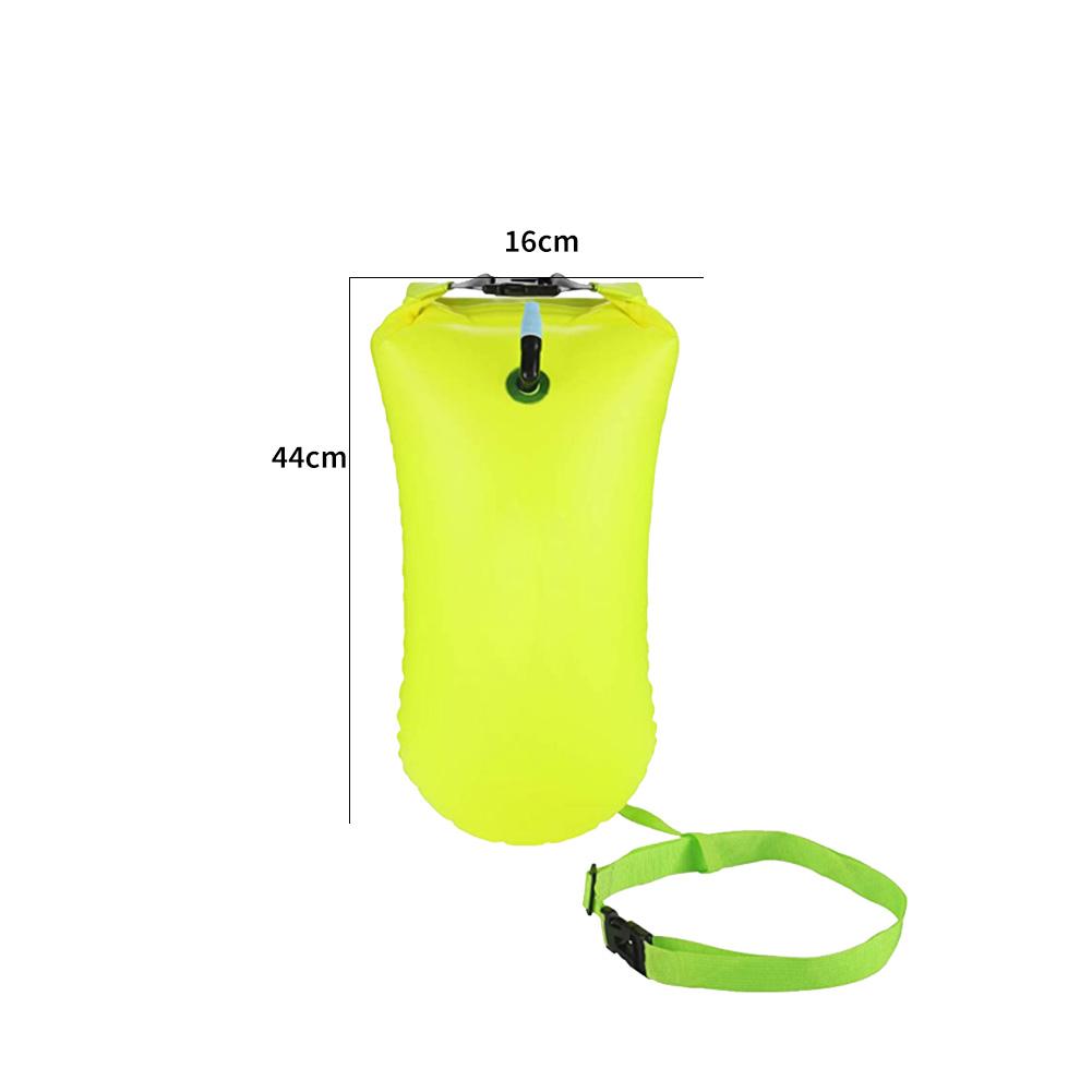 Outdoor Safety Swimming Buoy Multifunction Swim Float Bag with Waist Belt Lifebelt Storage Bag for Water Sports