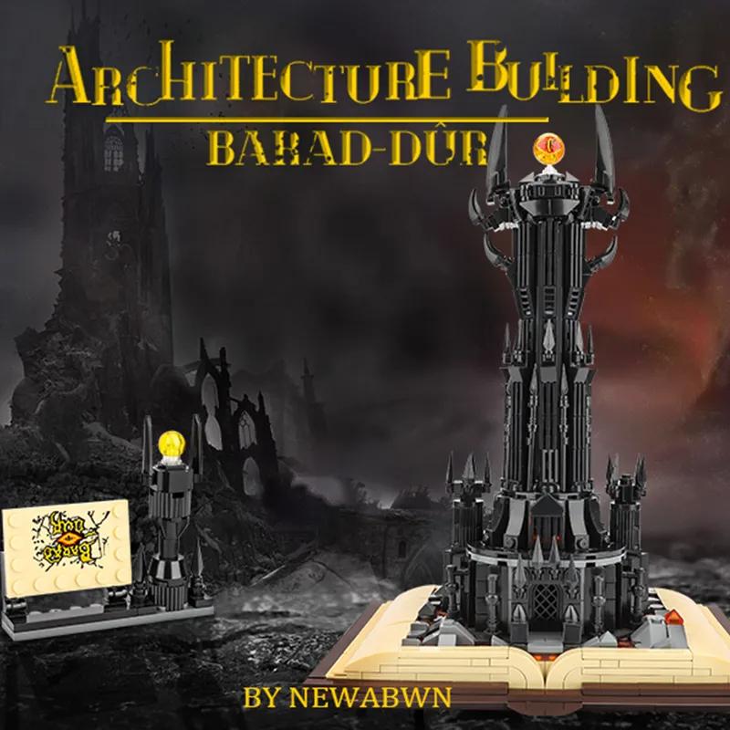Creative Black Tower Magic Book Construction Blocks Book Expert Ideas Bricks Dark Tower Featuring Lights Assembly Boys Toy Designed For Children Gifts