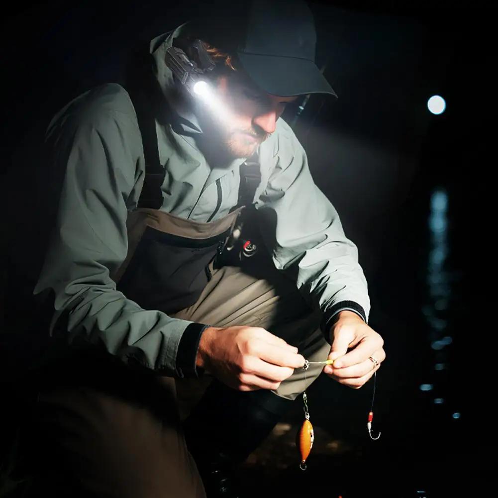 Outdoor Headlamp with Motion Sensor Detachable Hands Headlight for Camping Hiking Fishing Work Light Rechargeable Waterproof