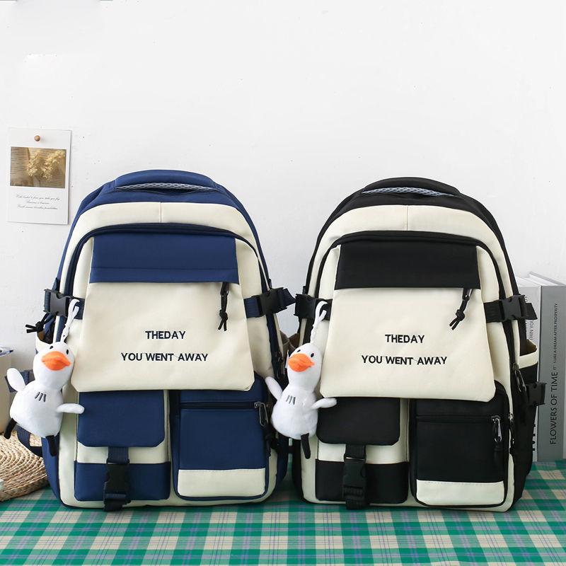 5 Stück Rucksack Junior High School Vielseitiger Rucksack Grundschule Junior High School Schüler Rucksäcke mit großer Kapazität Campus Freizeit Leichtes Taschenset