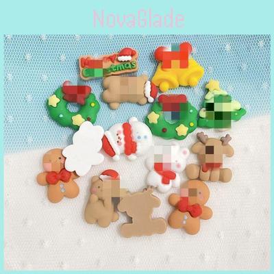 Cute Christmas Snowman Wreath Resin Accessories For Diy Phone Cases And Hair Accessories
