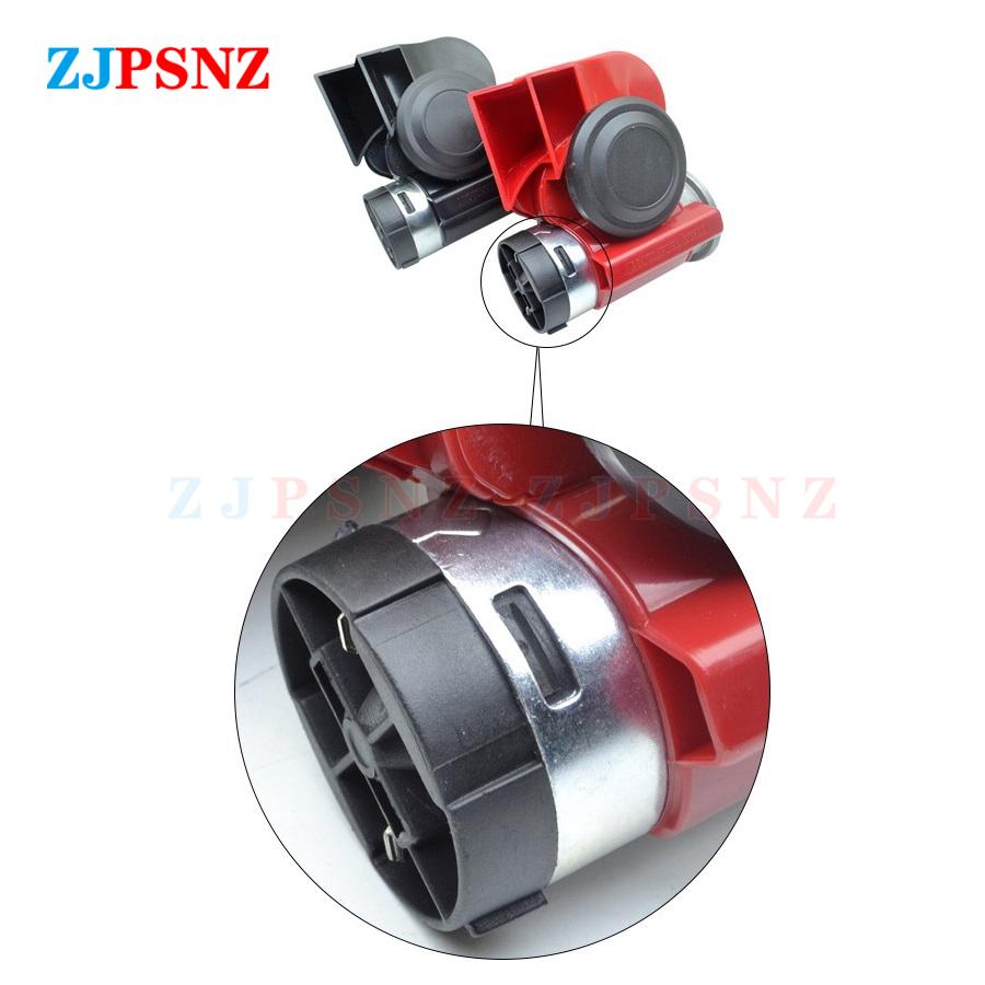 12V 24V Dual Tone Horn Kits Snail Air Horn Waterproof Auto Twin Dual Tone Compact Horn For Car Auto Motorcycle 132db Super Loud
