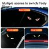 Solar Demon Eye Car Window Light Eyes LED Light, USB Wireless Animated Warning Lights for Windshield Easy Install Atmosphere And Rear Window, 6 Modes