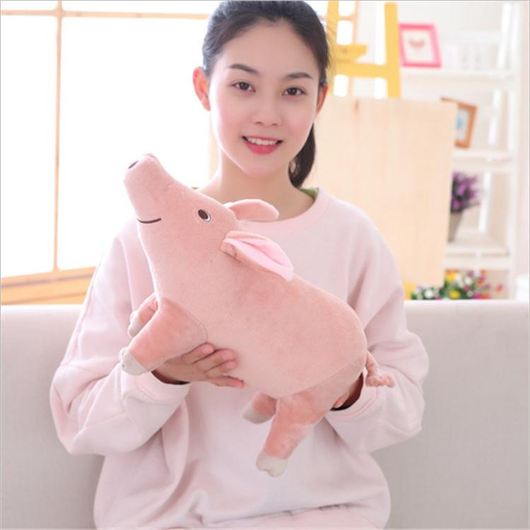 Giocattolo Peluche Maialino Carino Creativo Grande Cuscino Maiala Maialino Cartone Animato Anime Peluche Realistico Bambola Riempita Decorazione Stanza Regali di Compleanno